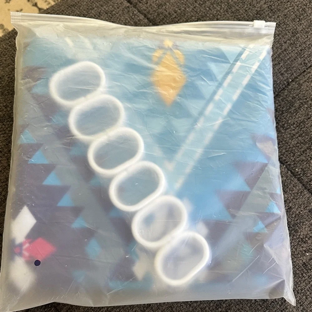 NWT SASTYBALE Boho Farmhouse Shower Curtain with 12 Hooks, 72x84 Inch